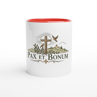 Pax et Bonum Wooden Cross Color Mug - view 2