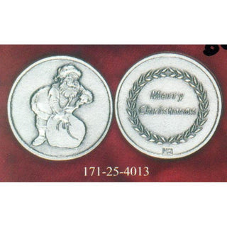 Bulk Christmas Token- Merry Christmas Wreath with Santa