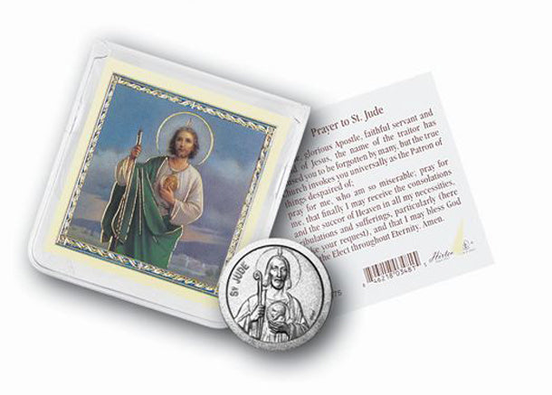 St Jude (Desparate Cases) Coin Folder with Pic and Prayer 10-Pack ...