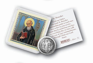 St Benedict (Protector From Evil Folder with Prayer and Pic 10-Pack