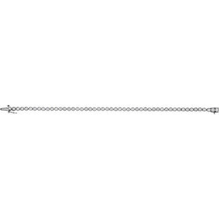 14K White 2 CTW Natural Diamond Line 7 1/4" Bracelet