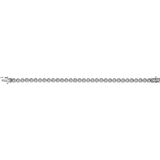 14K White 1/2 CTW Natural Diamond Line 7.25" Bracelet