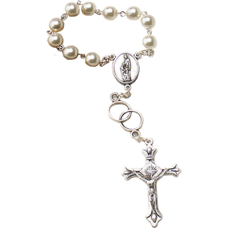 4-pack - Unity Ring - Faux Pearl Decade Rosary