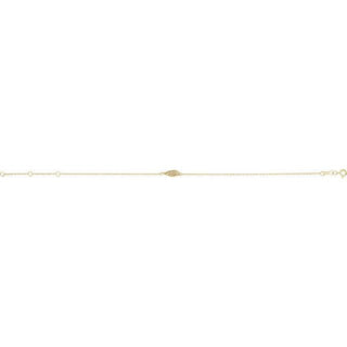 14K Yellow .015 CTW Natural Diamond Angel Wing 6 1/2-7 1/2" Bracelet