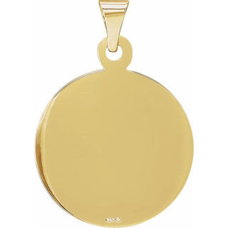 14K Yellow 19 mm Confirmation Medal