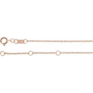 14K Rose Natural Multi-Gemstone Bar 6 1/2-7 1/2" Bracelet