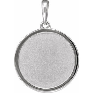 Platinum 21.9x14.9 mm Artemis Coin Pendant