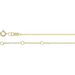 14K Yellow Lab-Grown Blue Sapphire Bezel-Set Solitaire 6 1/2-7 1/2" Bracelet