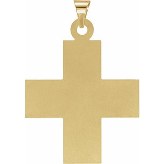 14K Yellow 20.5x18 mm Greek Cross Pendant