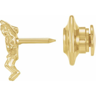 14K Yellow Praying Angel Lapel Pin