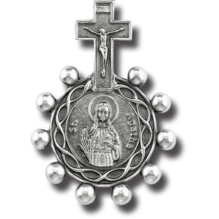 St Agatha Rosary Ring Patroness Of Breast Disease 25-Pack