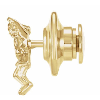 14K Yellow Praying Angel Lapel Pin