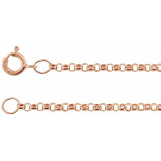 16 Inch Rolo Chain With Spring Ring Sterling Silver