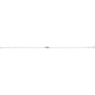 Platinum .015 CTW Natural Diamond Angel Wing 6 1/2-7 1/2" Bracelet
