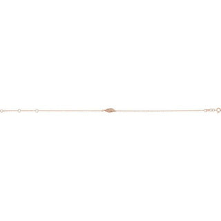 14K Rose .015 CTW Natural Diamond Angel Wing 6 1/2-7 1/2" Bracelet