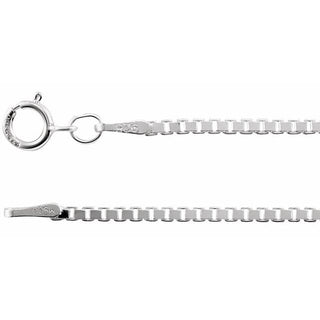 7 Inch Diamond Cut Box Bracelet Sterling Silver
