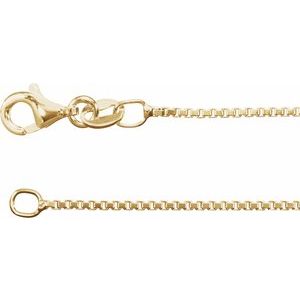 1 mm Diamond-Cut Box Chain 