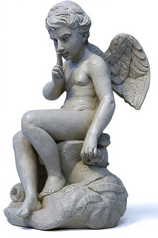 Mischievous Cupid Statue - 7-inch