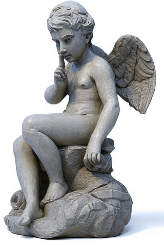 Mischievous Cupid Statue - 7-inch