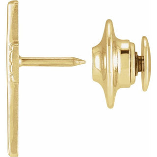 10K Yellow The Rugged Cross Lapel Pin