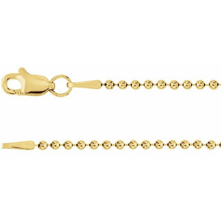 16 Inch Bead Chain With Lobster Clasp Sterling Silver Ch944 300 P