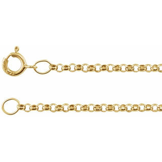 16 Inch Rolo Chain With Spring Ring Sterling Silver