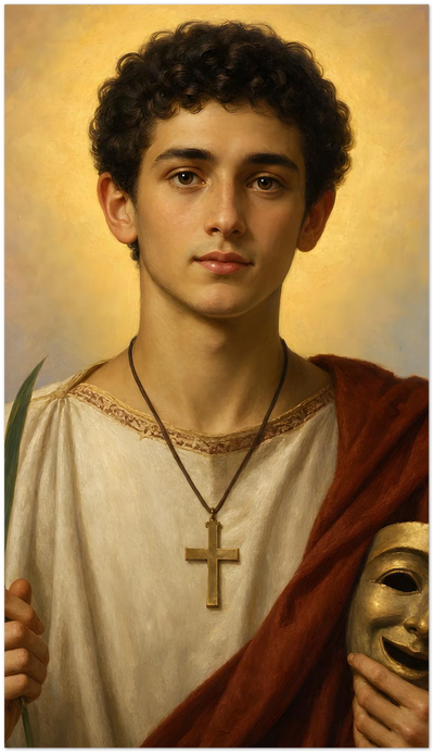 St. Genesius of Rome Holy Cards