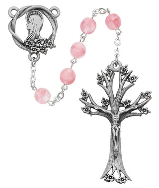 Rose Glass Dogwood Rosary