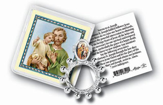 St. Joseph Rosary Ring And Prayer Card 10-Pack