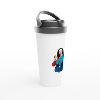 Mary Adoring the Eucharist Travel Mug - view 2