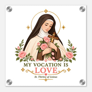 St. Thérèse of Lisieux Acrylic Wall Plaque - view 3