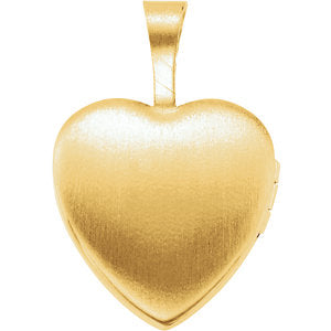 14K Gold Gold-Plated Sterling Silver "Mi Primera Communion" Heart Locket