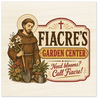 St. Fiacre Garden Center Wood Plaque - view 6