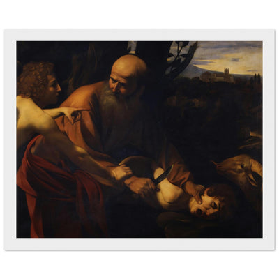 The Sacrifice of Isaac by Caravaggio II Framed Poster