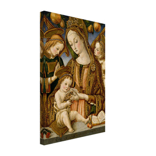 Madonna and Child with Angels Canvas Print - view 3