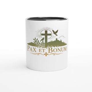 'Pax et Bonum' Cross Color Mug - view 4
