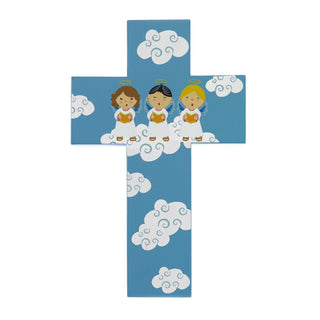 3-pack - Light of the World Small Angel Cross in Blue