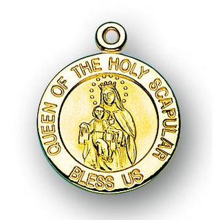 3/4-inch 14K Gold Round Saint Anthony Medal