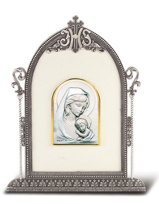 13/16-inch14K Gold Round Saint Therese Medal