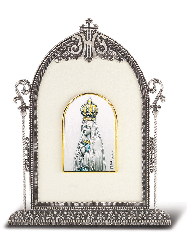 Our Lady of Fatima Silver Frame 6.5x4.5 – CatholicShop.com