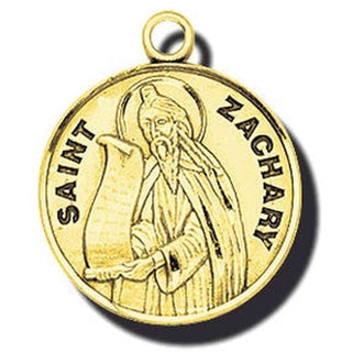 7/8-inch14K Gold Round Saint Veronica Medal