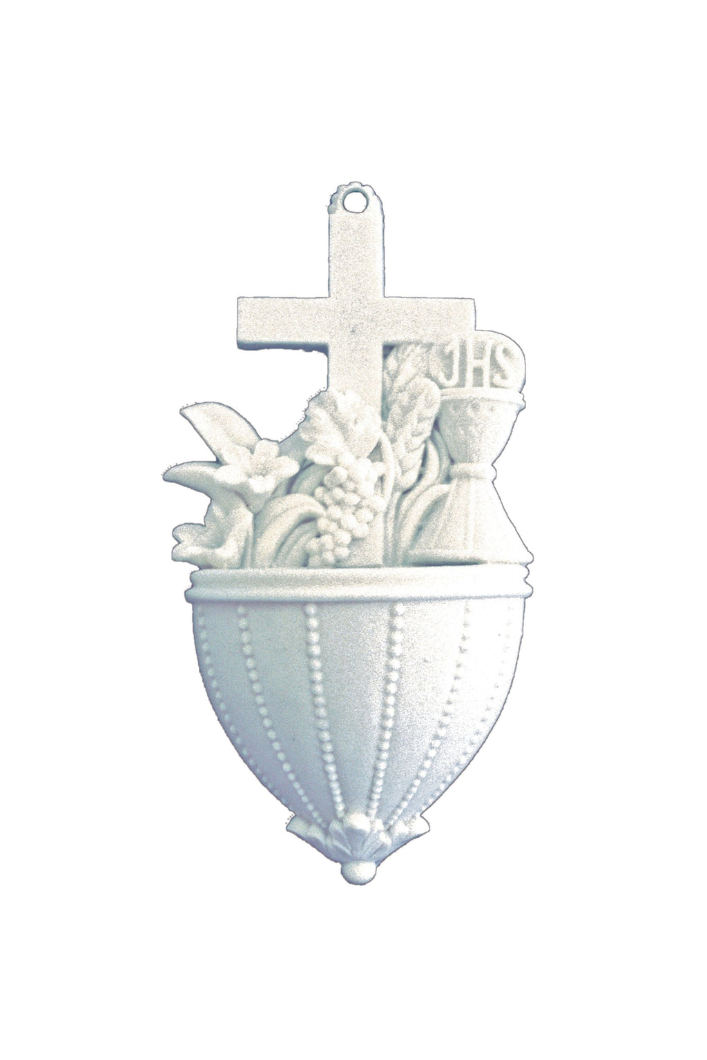 Communion Font with Lilies in White 5.5-inch – CatholicShop.com