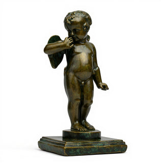 De Ezio Angel Statue - 30-inch — Green Bronze finish