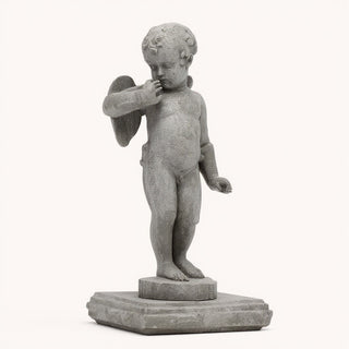De Ezio Angel Statue - 30-inch — Old Stone finish