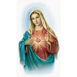 100-Pack - Immaculate Heart Of Mary Holy Card