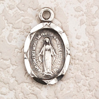 Antique Silver Miraculous with 18-inch Chain