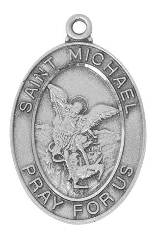 Pewter Saint Michael Pendant 
