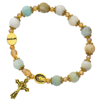 Gold-plated Amazonite Guadalupe Bracelet