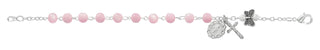 6.5-inch Pink Butterfly Bracelet