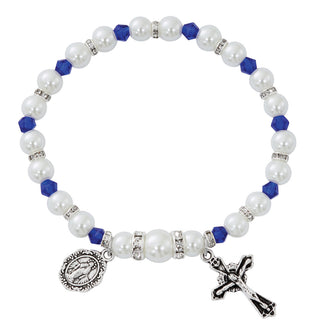 Sapphi Stretch Rosary Bracelet
